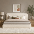 Grevane Vatersay Boucle Platform Bed