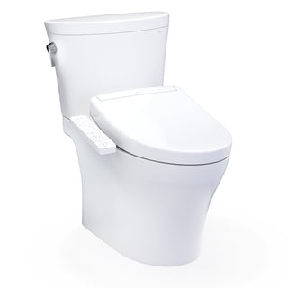 WASHLET®+ Aquia IV® Arc Two-Piece Elongated Dual Flush 1.28 and 0.9 GPF Toilet with S2 Bidet Seat, Cotton White - MW4483346CEMFGN#01