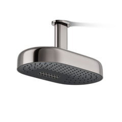 Statement Oblong 14 in. Two-Function 1.75 Gpm Rainhead With Katalyst Air-Induction Technology in Vibrant Titanium | product photo