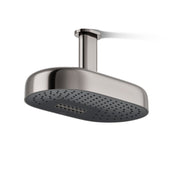 Statement Oblong 14 in. Two-Function 1.75 Gpm Rainhead With Katalyst Air-Induction Technology in Vibrant Titanium