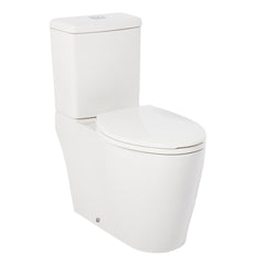 Grayvik 1.28 GPF Two Piece Elongated Toilet in White/Polished Chrome | product photo