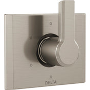 Pivotal 6-Setting 3-Port Diverter Trim in Lumicoat Stainless