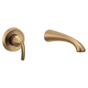 Glyde Single Handle Wall Mount Tub Filler High Flow Tub Faucet With 10" Spout Reach in Gold