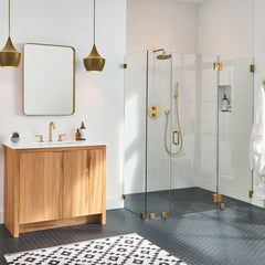 Studio S 2-handle Bathroom Faucet with Drain Assembly in Gold | product photo