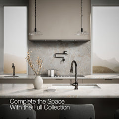 Kohler Artifacts Touchless Pull Down Kitchen Sink Faucet with Three-Function Sprayhead in Vibrant Titanium | product photo