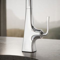 Kohler Graze Bar Faucet in Polished Chrome | detail photo