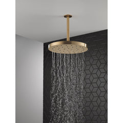 Rain Fixed Shower Head with H2Okinetic Technology, 2.5 GPM in Champagne Bronze | product photo