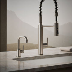 Kohler Purist Beverage Faucet in Vibrant Stainless | product photo