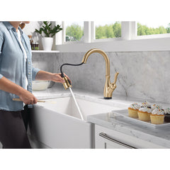 Leland Touch2O Kitchen Faucet with Touchless Technology in Gold | product photo