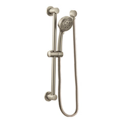 Eco-Performance 4-Spray Handheld Showerhead with 69-Inch-Long Hose and 30-Inch Slide Bar in Brushed Nickel | product photo