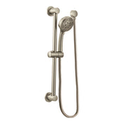 Eco-Performance 4-Spray Handheld Showerhead with 69-Inch-Long Hose and 30-Inch Slide Bar in Brushed Nickel