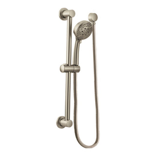 Eco-Performance 4-Spray Handheld Showerhead with 69-Inch-Long Hose and 30-Inch Slide Bar in Brushed Nickel