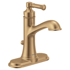 Dartmoor Traditional Single Handle Bathroom Sink Faucet in Gold | product photo