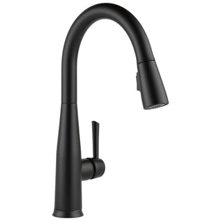 Essa Voice Activated Touchless Kitchen Faucet with Touch Technology, Black Smart Kitchen Sink Faucet with Pull Down Sprayer, Matte Black