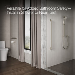 Kohler Components Grab Bar in Vibrant Brushed Nickel | product photo