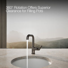 Kohler Purist Bar Faucet with Accessories in Titanium | product photo