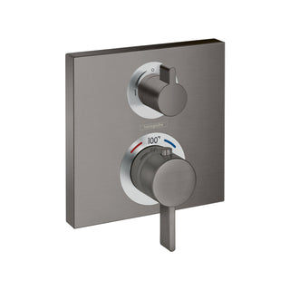 Ecostat Thermostatic Shower Faucet Trim in Brushed Black Chrome