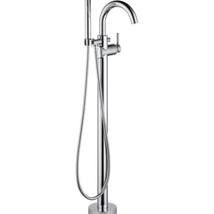 Trinsic Single Handle Floor Mounted Freestanding Tub Filler in Chrome | product photo