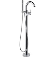 Trinsic Single Handle Floor Mounted Freestanding Tub Filler in Chrome
