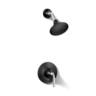 Tone Pressure-Balancing Shower Faucet Trim in Polished Chrome/Matte Black