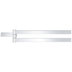 Selection Cube 18" Wall Mounted Towel Bar in Starlight Chrome | product photo