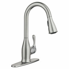 Kaden Single-Handle Pull-Down Sprayer Kitchen Faucet with Reflex and Power Clean in Spot Resist Stainless in Stainless Steel | product photo