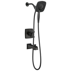 Ashlyn 17 Series Matte Black Dual-Function Shower Faucet Set Trim Kit with In2ition 2-in-1 Dual Shower Head | product photo
