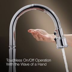 Kohler Tone Touchless Pull-Down Kitchen Sink Faucet with Three-Function Sprayhead | product photo
