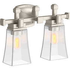 Riff 15.94 In. Two-Light Sconce in Brushed Nickel | product photo
