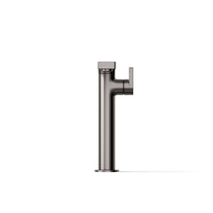 Kohler Composed Single Hole Bathroom Faucet with Drain Assembly in Vibrant Titanium | product photo