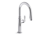 Edalyn Pull-Down Kitchen Sink Faucet with Three-Function Sprayhead in Polished Chrome