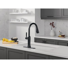 Renaldi Touchless Kitchen Faucet with Touch Technology in Matte Black | product photo