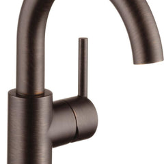 Trinsic Single Hole Bathroom Faucet with Drain Assembly, Single Handle Bathroom Sink Faucet in Venetian Bronze | product photo