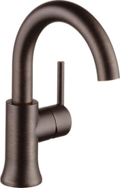 Trinsic Single Hole Bathroom Faucet with Drain Assembly, Single Handle Bathroom Sink Faucet in Venetian Bronze