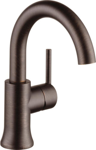 Trinsic Single Hole Bathroom Faucet with Drain Assembly, Single Handle Bathroom Sink Faucet in Venetian Bronze