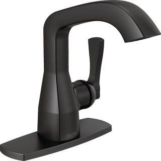 Single Handle Bathroom Faucet in Matte Black