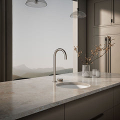 Aquifer4-In-1 Tall Arc Beverage Faucet in Stainless Steel | product photo