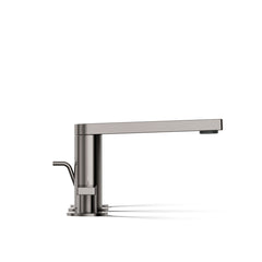 Kohler Composed Widespread Bathroom Faucet with Drain Assembly in Vibrant Titanium | product photo