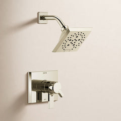 Pivotal® Shower Faucet Trim Kit with H2Okinetic® Technology in Polished Nickel | product photo