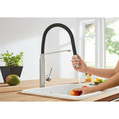 Concetto™ Pull Down Touch Single Handle Kitchen Faucet With Accessories in SuperSteel Infinity | product photo