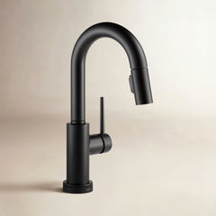 Trinsic Pull Down Touch Bar Faucet in Matte Black | product photo