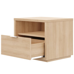 1-Drawer Nightstand, Particle Board Frame, Manufactured Wood Top