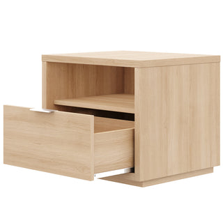 1-Drawer Nightstand, Particle Board Frame, Manufactured Wood Top