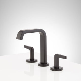 Drea 1.2 GPM Widespread Bathroom Faucet in Matte Black