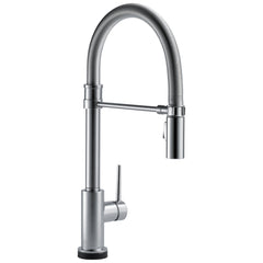 Trinsic Touch2O Kitchen Faucet with Touchless Technology in Arctic Stainless | product photo
