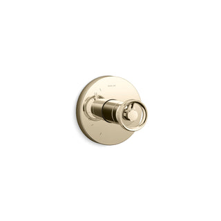 Components Rite-Temp Shower Valve Trim with Industrial Handle in Vibrant French Gold