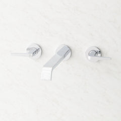 Drea Wall Mounted Tub Filler in Chrome | product photo