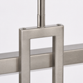 Hardware detail | brushed nickel downrod joint, loop riser and round fasteners