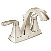 Voss Centerset Bathroom Faucet with Drain Assembly in Polished Nickel