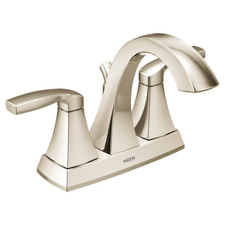Voss Centerset Bathroom Faucet with Drain Assembly in Polished Nickel